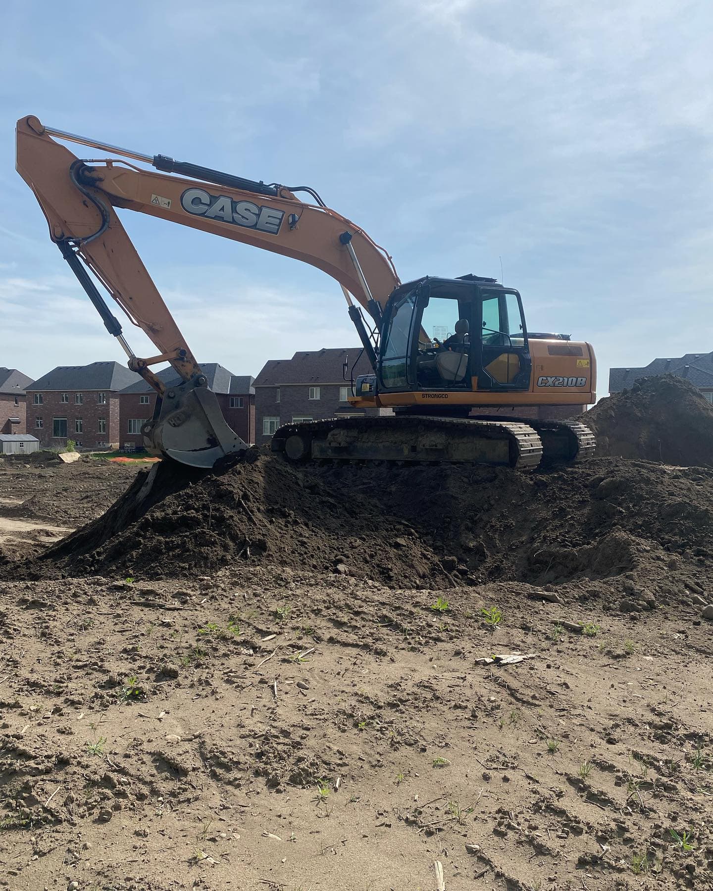 Heavy machinery on site